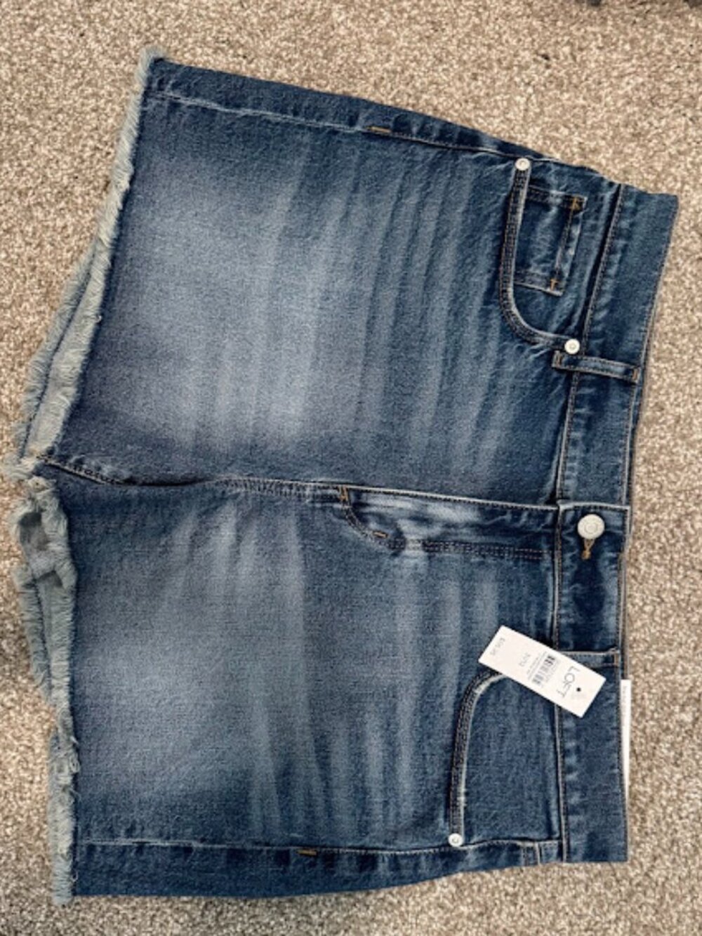 By LOFT - The Cut Off Short, High Rise, Med Blue, Size 31 Reg, NWT